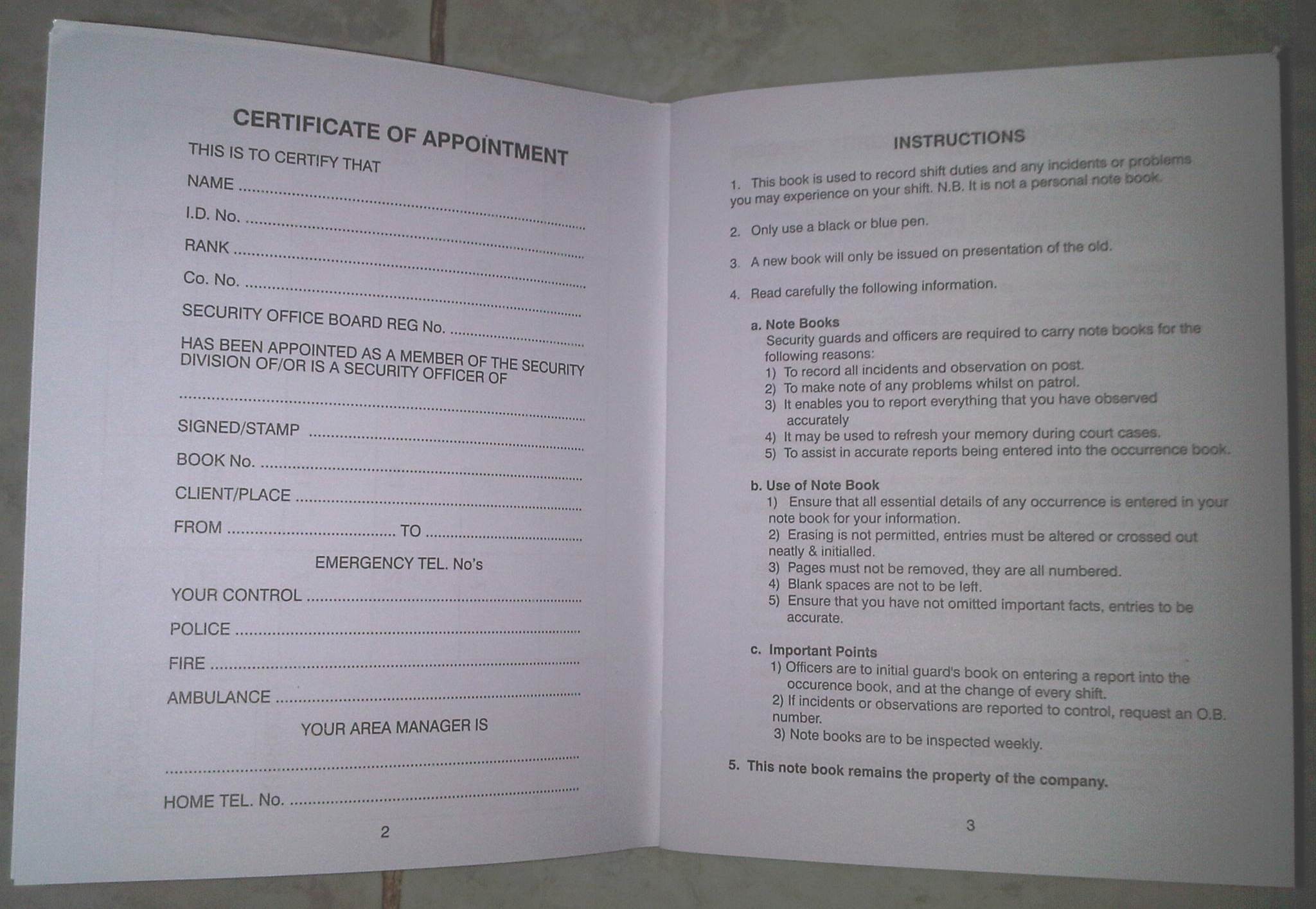SECURITY STATIONERY  ** NEW BOOKS AVAILABLE** - Image 12