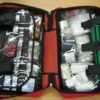 FIRST AID KIT - ESSENTIAL KIT - BLUE OR RED BAG WITH HANDLES 