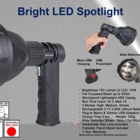 BRIGHT LED SPOTLIGHT 750 LUMEN ZA-463