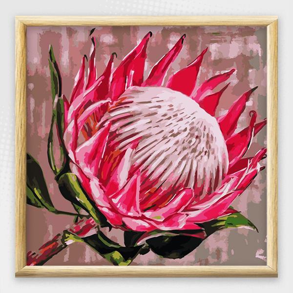 DIY ADULT PAINT BY NUMBERS WITH FRAME - FLOWERS (VARIOUS) - Image 7