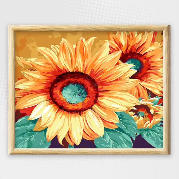 DIY ADULT PAINT BY NUMBERS WITH FRAME - FLOWERS (VARIOUS) - Image 13