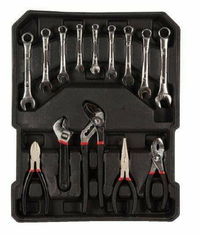 TOOLS IN ALUMINIUM CASE ON WHEELS - THIS ALUMINIUM TOOL TROLLEY HAS IT ALL! - Image 6