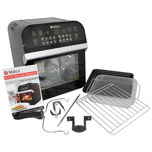 DIGITAL POWER AIR FRYER OVEN WITH ROTISSERIE 12L - MILEX - Image 2