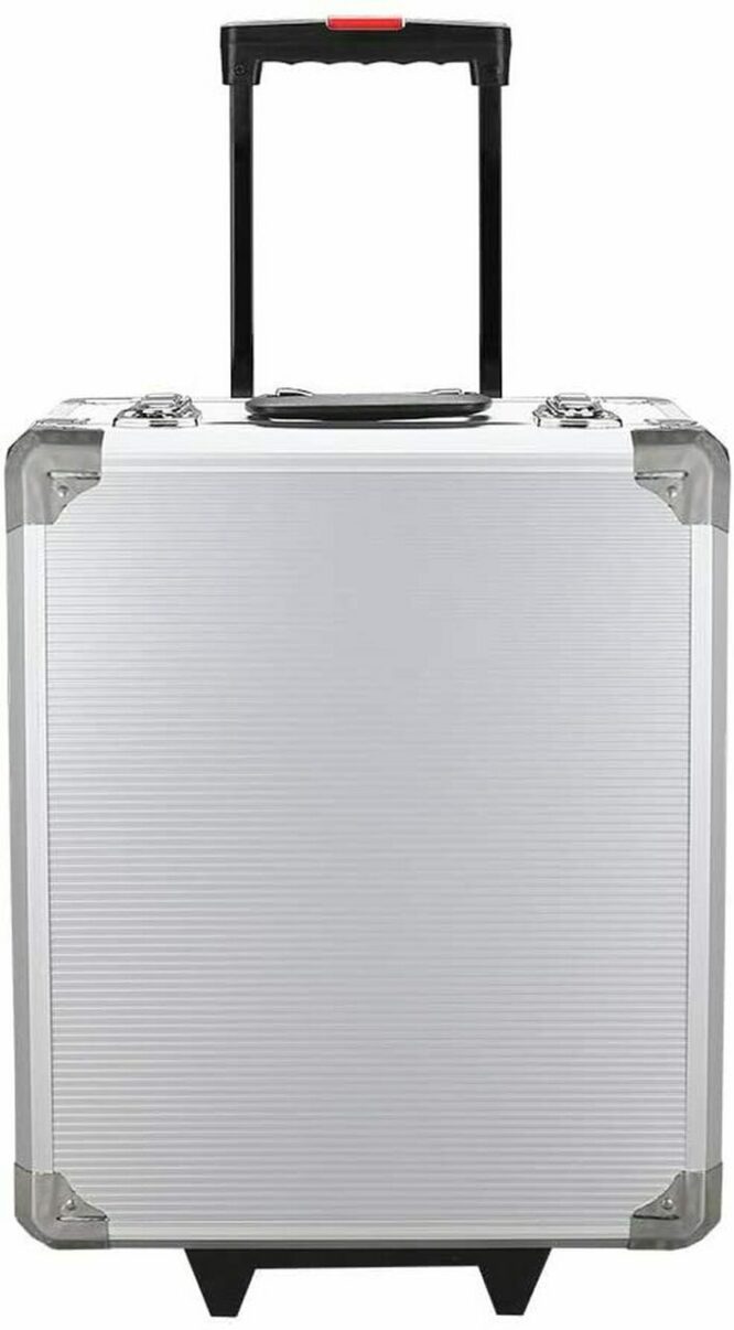 TOOLS IN ALUMINIUM CASE ON WHEELS - THIS ALUMINIUM TOOL TROLLEY HAS IT ALL! - Image 3