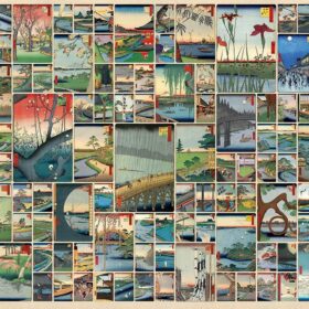 100 FAMOUS VIEWS OF EDO - 2000 PIECE PUZZLE - OS89017