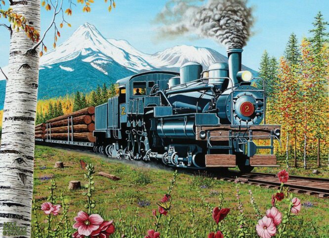 LUMBERING ALONG - 1000 PIECE PUZZLE - OS80169 - Image 2