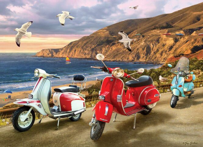 SCOOTERS - 1000 PIECE PUZZLE - OS80236 - Image 2