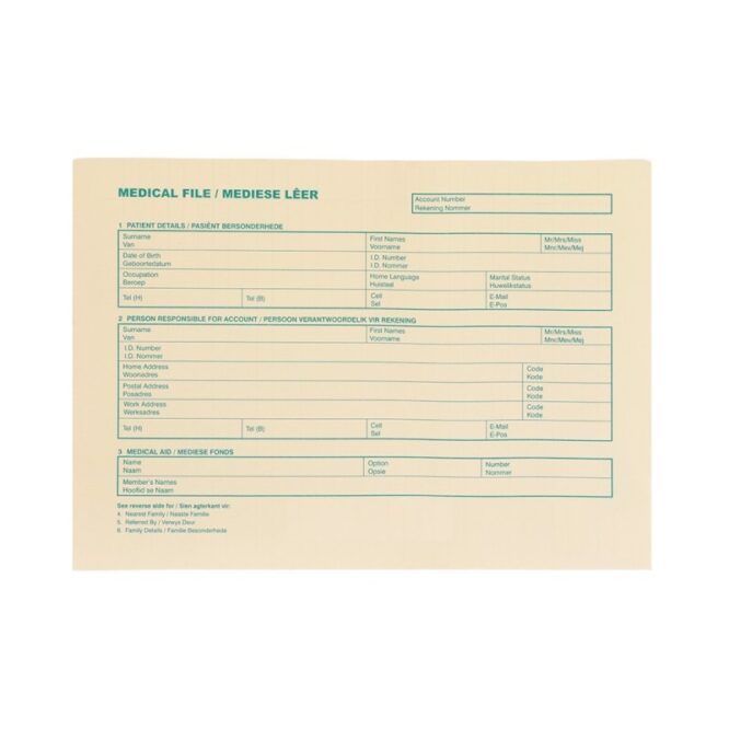 STANDARD A5 MEDICAL FILE