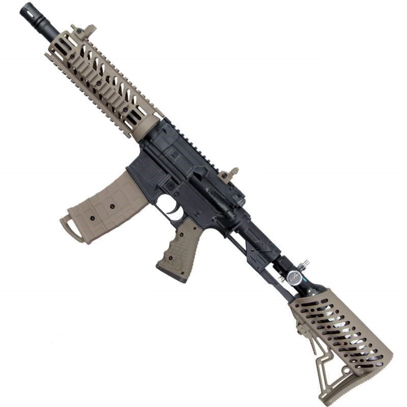 TIPPMANN TMC RIFLE BLACK / TAN (WITH AIR-THRU ADJUSTABLE STOCK) - 0.68 CAL - Image 2