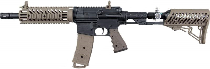 TIPPMANN TMC RIFLE BLACK / TAN (WITH AIR-THRU ADJUSTABLE STOCK) - 0.68 CAL - Image 6