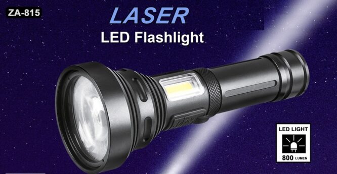 ZA-815 LASER LED FLASHLIGHT USB RECHARGEABLE - Image 2