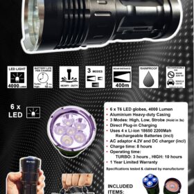RECHARGEABLE EXTREME POWER TORCH – ZA-417