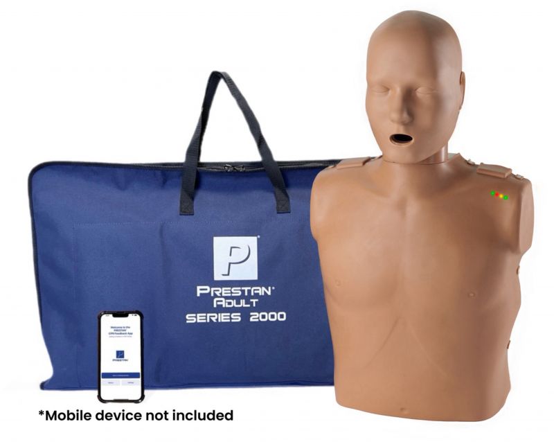 PROFESSIONAL SERIES 2000 MANIKIN (ADULT) WITH ADVANCED CPR FEEDBACK – SINGLE : MEDIUM/DARK SKIN