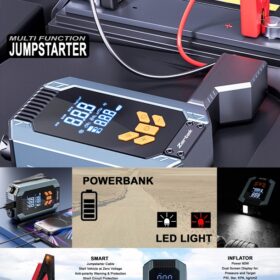 JUMP STARTER (WITH SMART CABLE) | AIR COMPRESSOR | POWERBANK | LED LIGHT – ZA-317